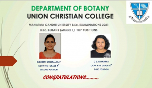Congratulations to the Rank Holders