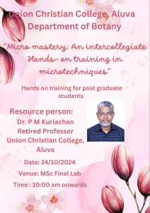 Hands on training for PG students