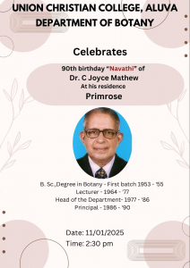 90th Birthday Celebration of Dr. Joyce Mathew
