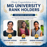 Congratulations to the Rank Holders